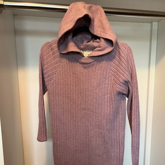 Hera Hooded Sweater Dress Lavender XS - Picture 4 of 10